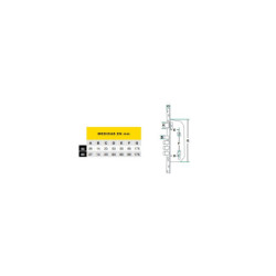 Combo cerradura 4 bulones de seguridad Yale con manija Bari tipo placa negra y cilindro llave-llave