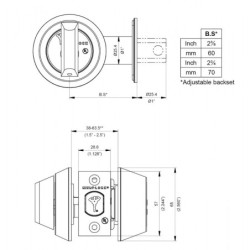 Cerradura Mul-T-Lock hercular Deadbolt llave mariposa