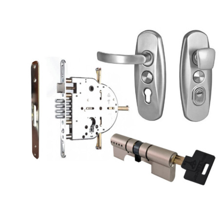 Combo cerradura Mul-T-Lock 265 con manijas SH300 y cilindro