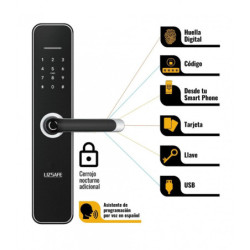 Cerradura biometrica inteligente Liz Safe XL +TTLOCK + Cerrojo adicional