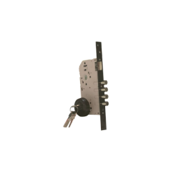 Cerradura entrada principal de alta seguridad negra 60mm llave llave